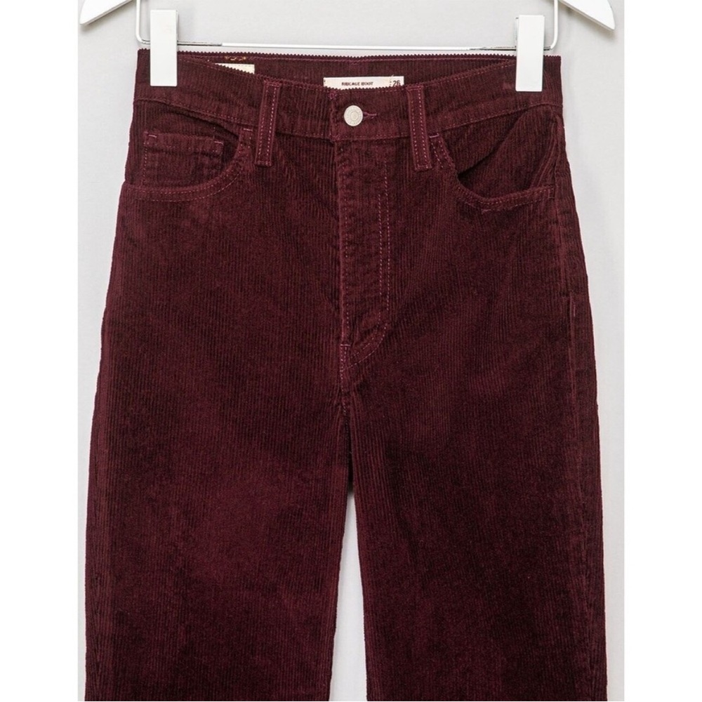 Women’s Levi’s 725 High Rise Corduroy Bootcut Pants Wine Burgundy Maroon 30 - Picture 6 of 8